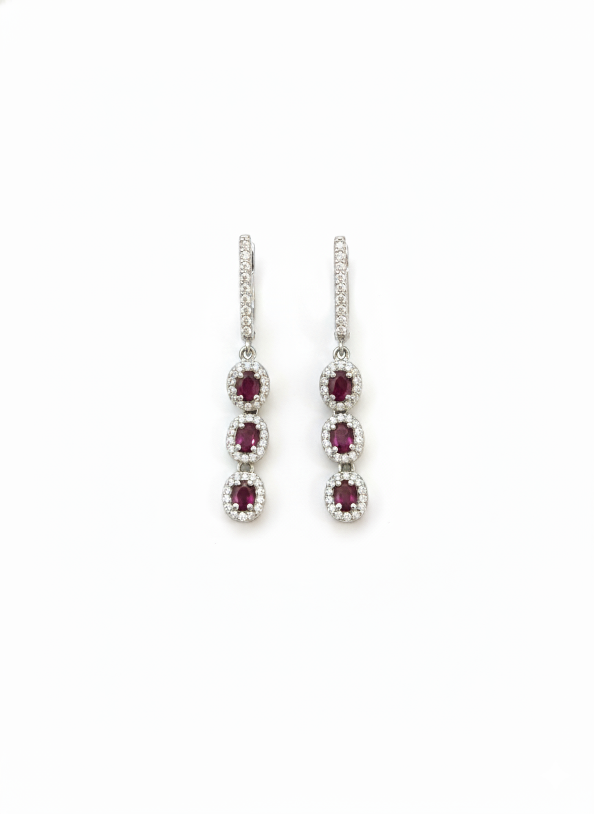 Ruby Dangling Earrings - House Of B