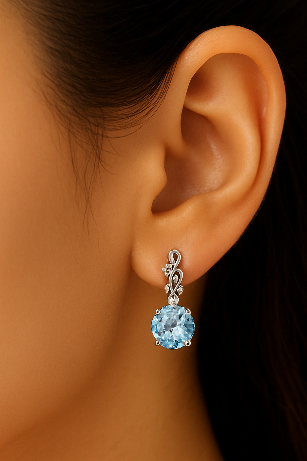 Blue Drop Earrings - House Of B