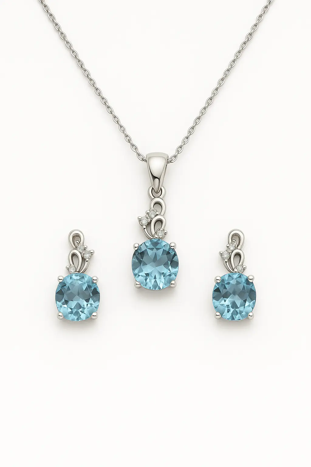 Blue Drop Pendant Set - House Of B