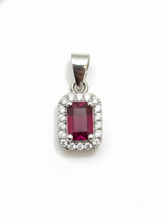 Ruby Rectangle Pendant - House Of B