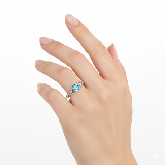 Blue Drop Ring - House Of B