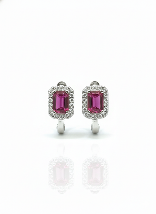 Ruby Rectangle Earrings - House Of B