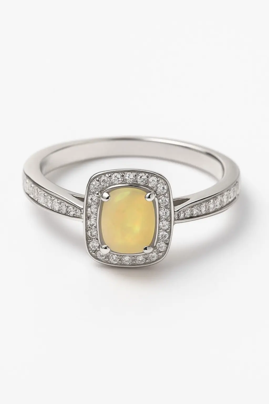Ice Yellow Rectangle Ring - House Of B