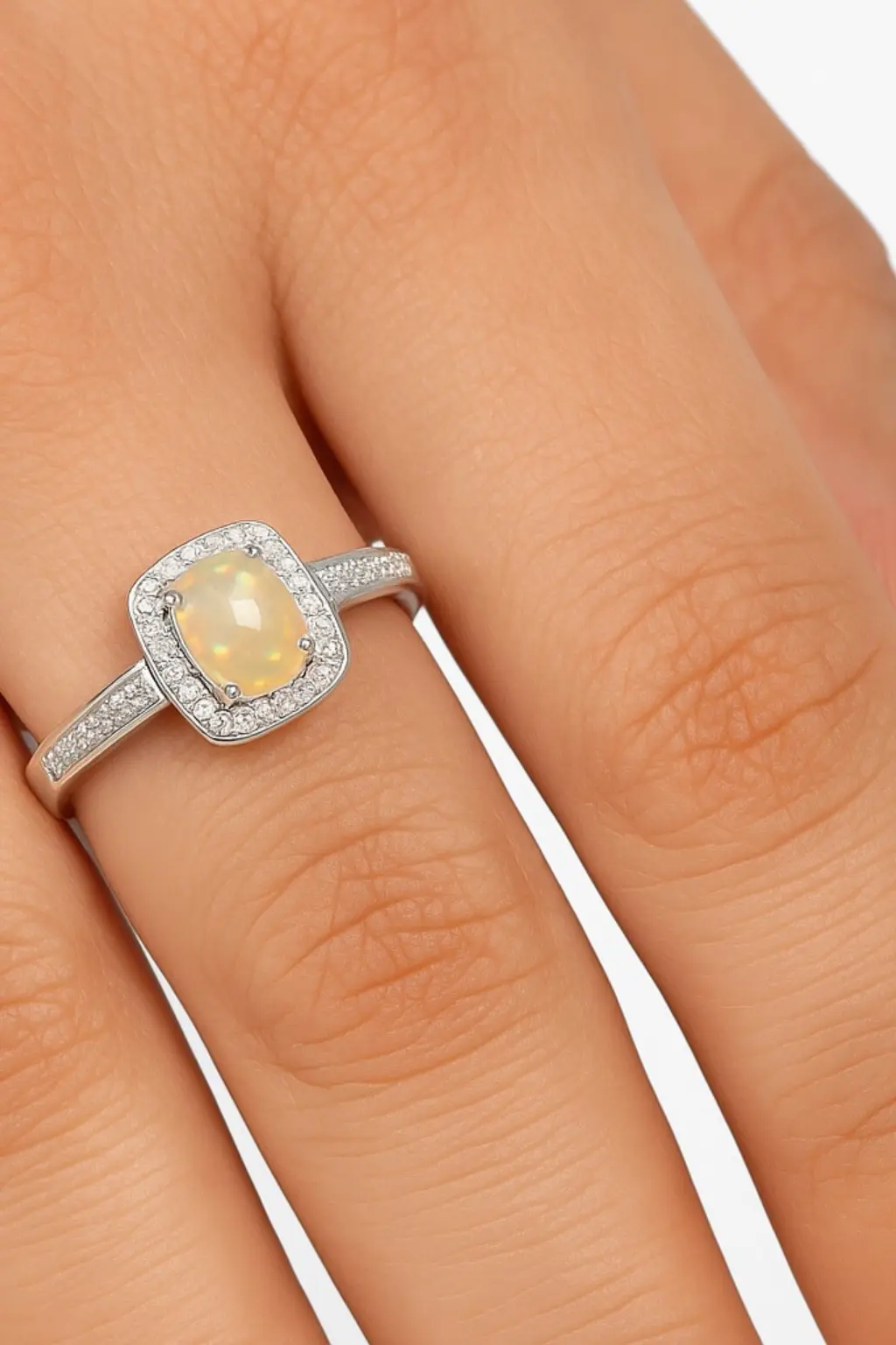 Ice Yellow Rectangle Ring - House Of B