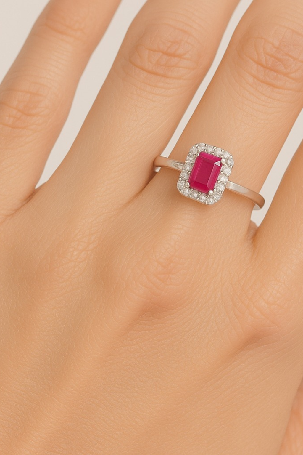 Ruby Rectangle Ring - House Of B